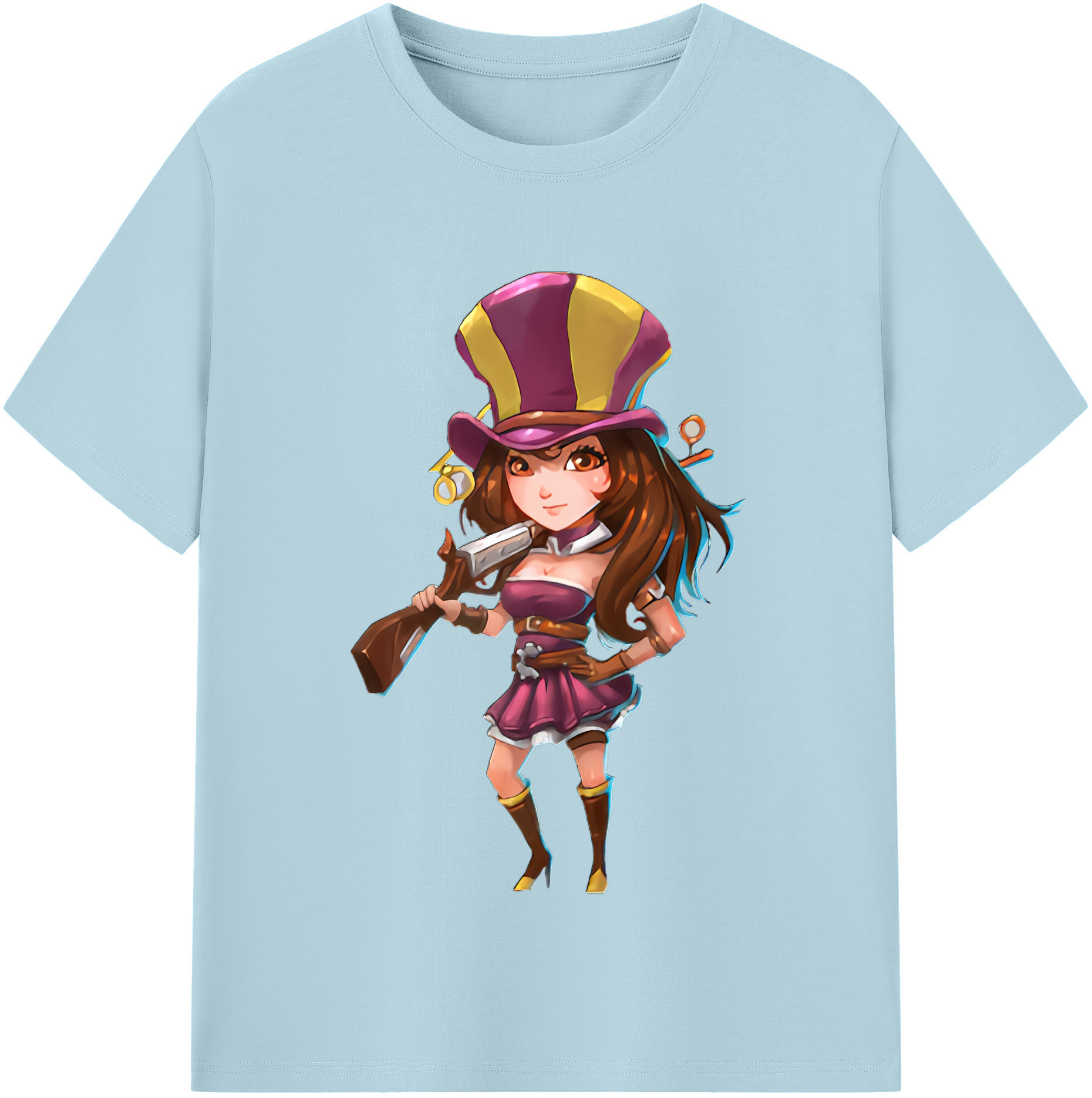 リーグ・オブ・レジェンド League of Legends LOL 綿100％半袖Tシャツ（フロントプリント）